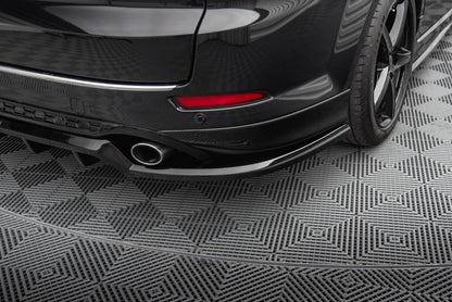 Mittlerer Cup Diffusor DTM Look Heck Ansatz für Ford Mondeo ST-Line Kombi Mk4 Facelift schwarz Hochglanz