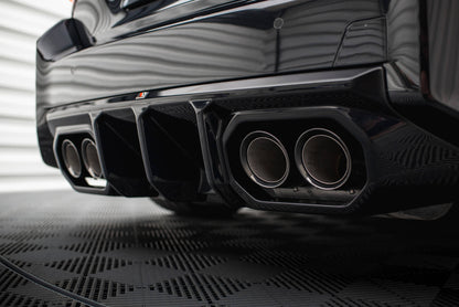 Diffusor Heck Ansatz V.2 für BMW M2 G87 schwarz Hochglanz