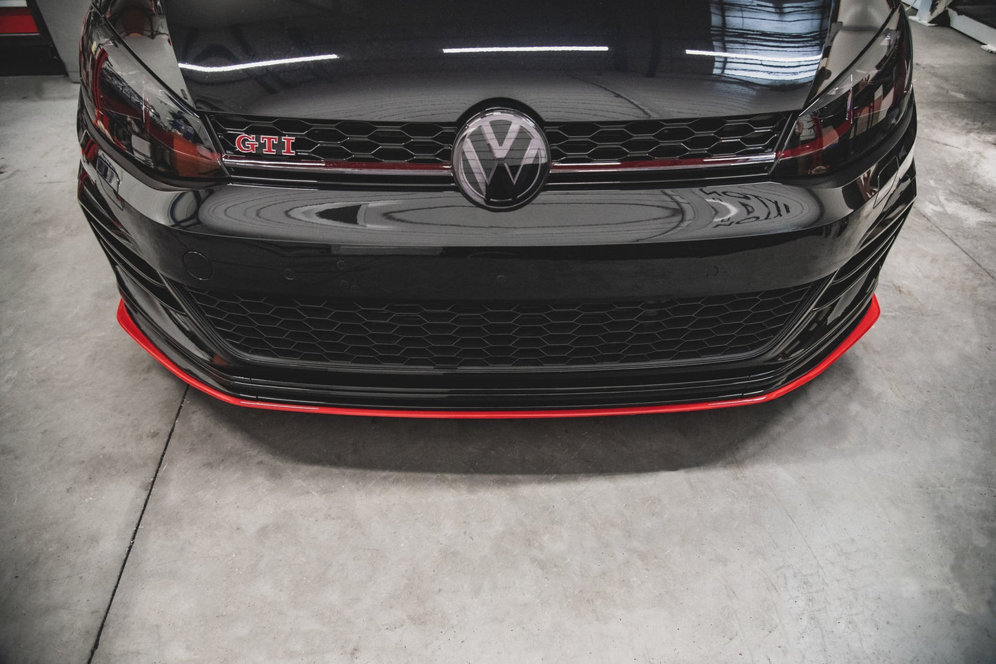 Front Ansatz für VW Golf 7 GTI TCR  schwarz Hochglanz