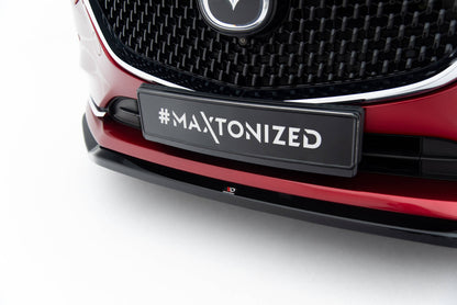 Front Ansatz V.1 für Mazda 6 Mk3 Facelift schwarz Hochglanz