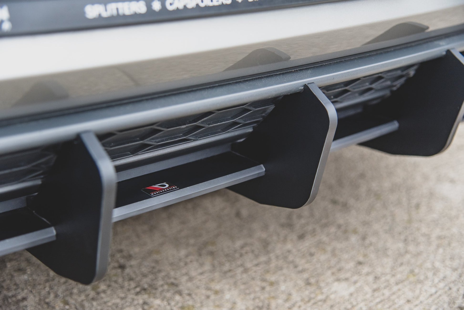 Diffusor Heck Ansatz für Heckschürze V.2 für VW Golf 7 GTI
