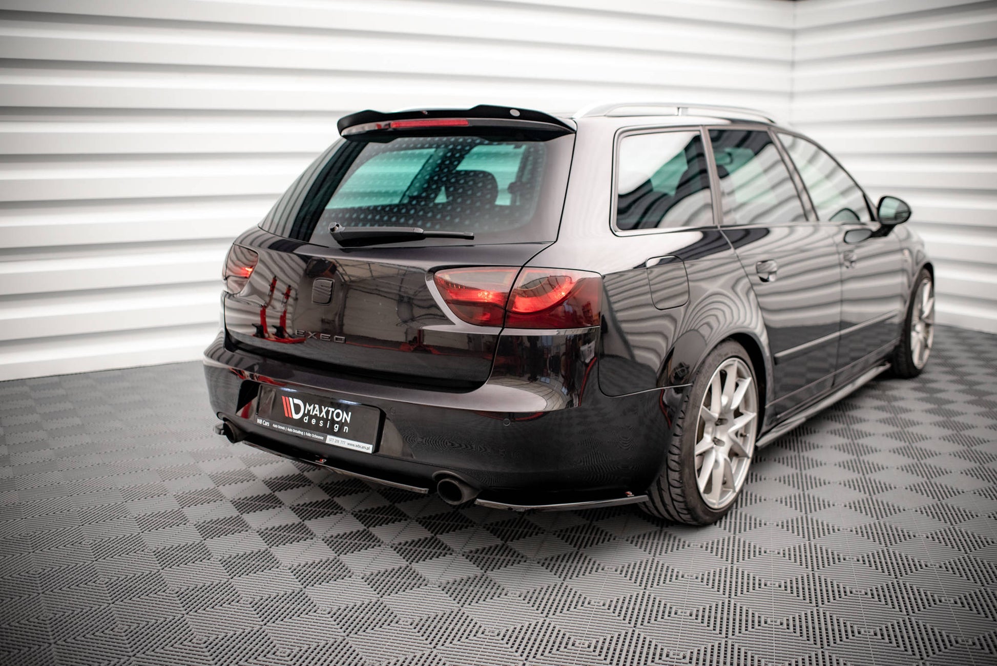 Heck Ansatz Flaps Diffusor für Seat Exeo Carbon Look
