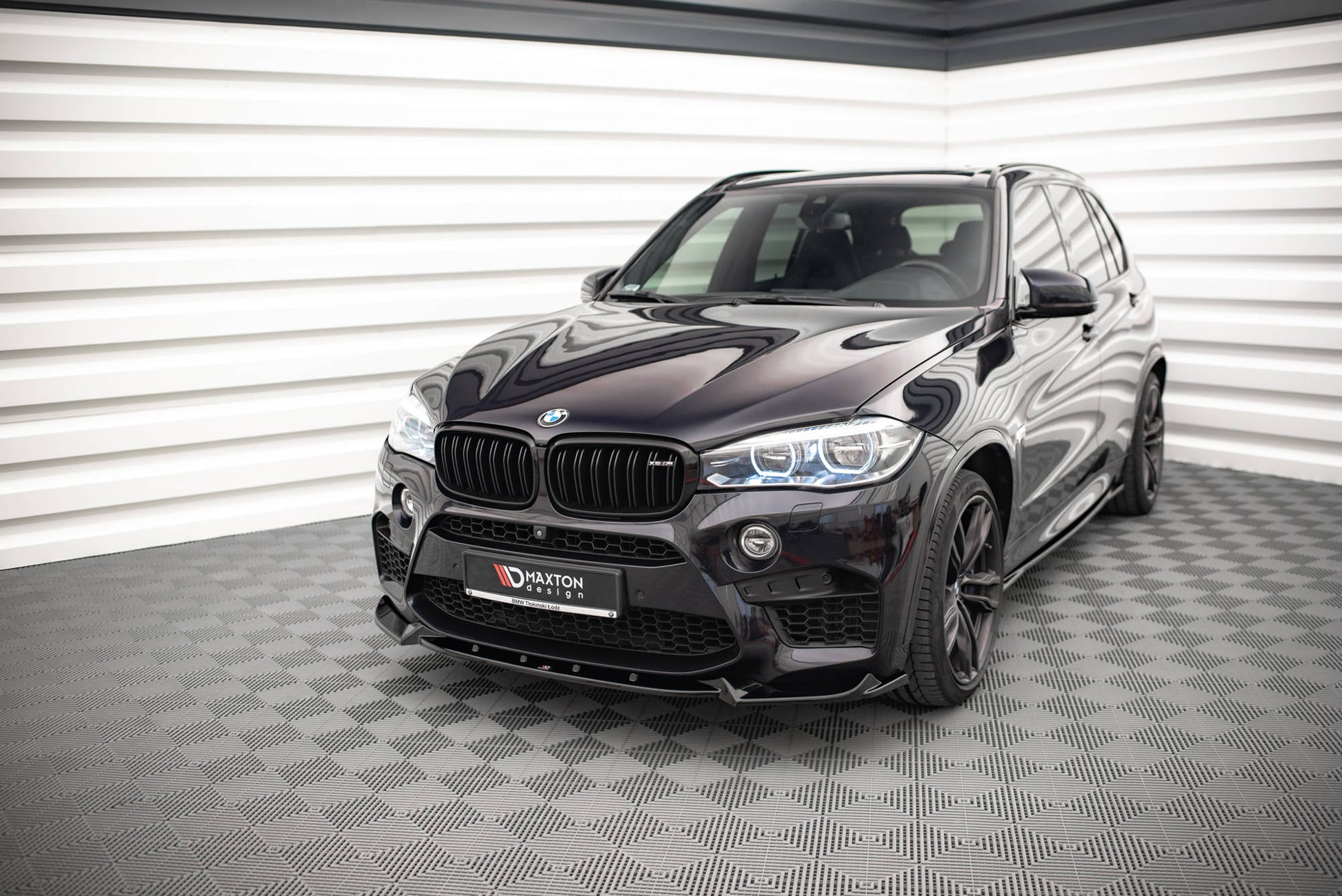 Front Ansatz V.1 für BMW X5 M F85 / X6 M F86 schwarz Hochglanz