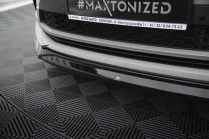 Front Ansatz V.2 für Skoda Kodiaq RS Mk1 Facelift schwarz Hochglanz
