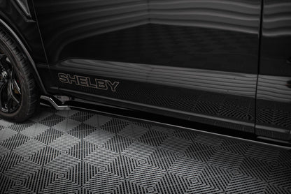 Seitenschweller Ansatz für Shelby F150 Super Snake schwarz Hochglanz