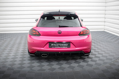 Diffusor Heck Ansatz V.1 für VW Scirocco Mk3  schwarz Hochglanz