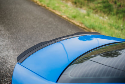 Spoiler CAP für Audi A4 Limousine B8 / B8 Facelift  schwarz Hochglanz