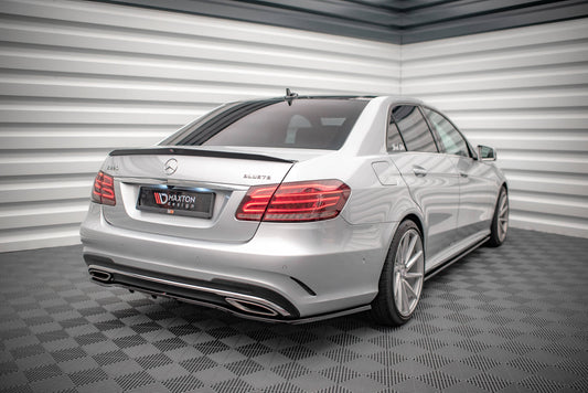 Spoiler CAP für Mercedes-Benz E63 AMG / AMG-Line / Standard Limousine W212 Facelift schwarz Hochglanz