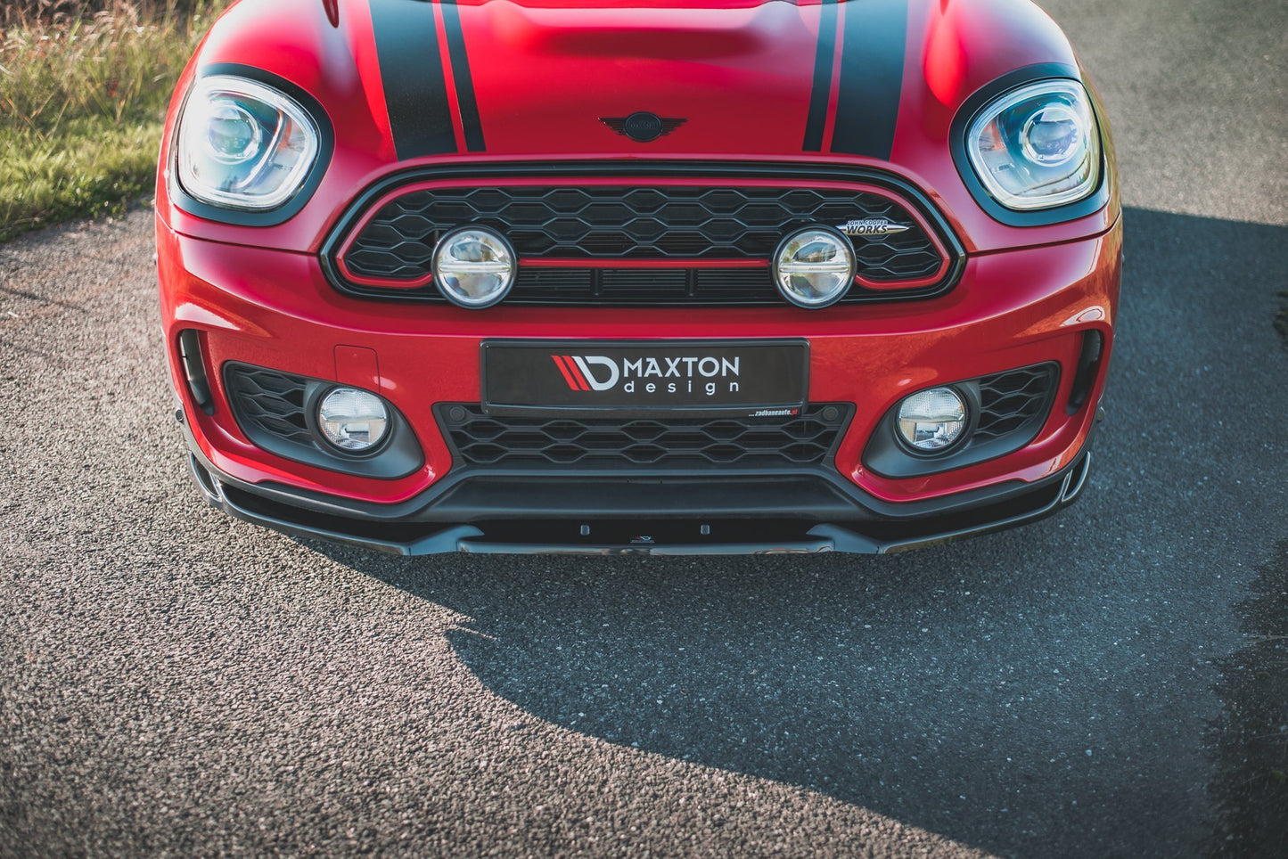 Front Ansatz V.1 für Mini Countryman Mk2 F60 JCW schwarz Hochglanz