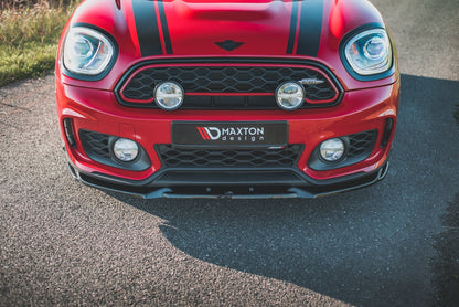 Front Ansatz V.1 für Mini Countryman Mk2 F60 JCW schwarz Hochglanz