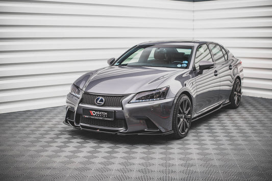 Front Ansatz V.2 für Lexus GS F Sport Mk4 (L10) schwarz Hochglanz