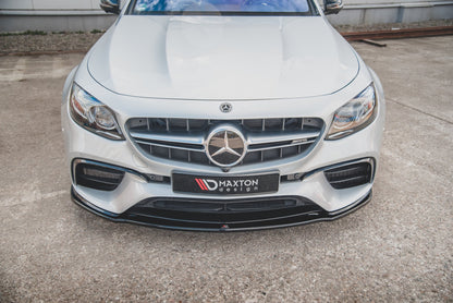 Front Ansatz V.2 für Mercedes-Benz E63 AMG Kombi/Limousine S213/W213 schwarz Hochglanz