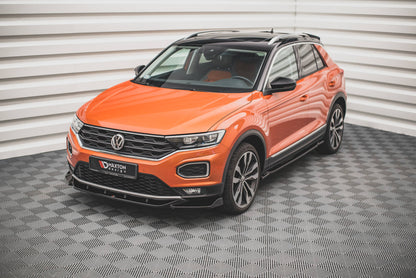 Front Ansatz V.1 für VW T-Roc Mk1 schwarz Hochglanz