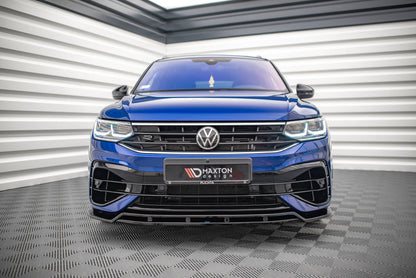 Front Ansatz V.1 für VW Tiguan R / R-Line Mk2 Facelift schwarz Hochglanz