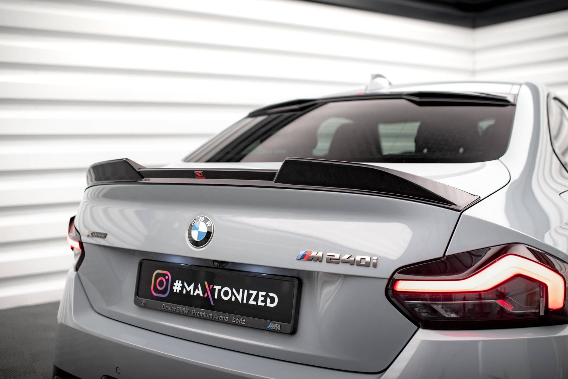 Spoiler CAP 3D für BMW 2 Coupe G42 / M2 G87 schwarz Hochglanz
