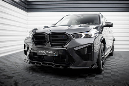 Front Ansatz V.1 für BMW X5 M F95 Facelift schwarz Hochglanz