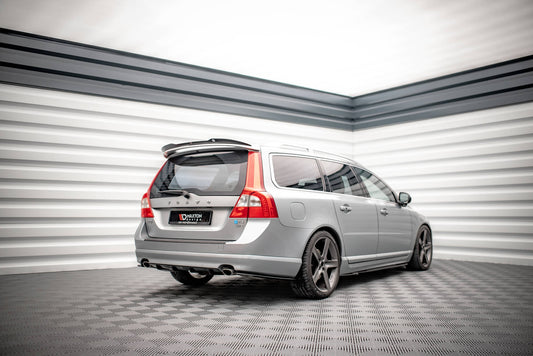 Spoiler CAP V.2 für Volvo V70 Mk3 schwarz Hochglanz