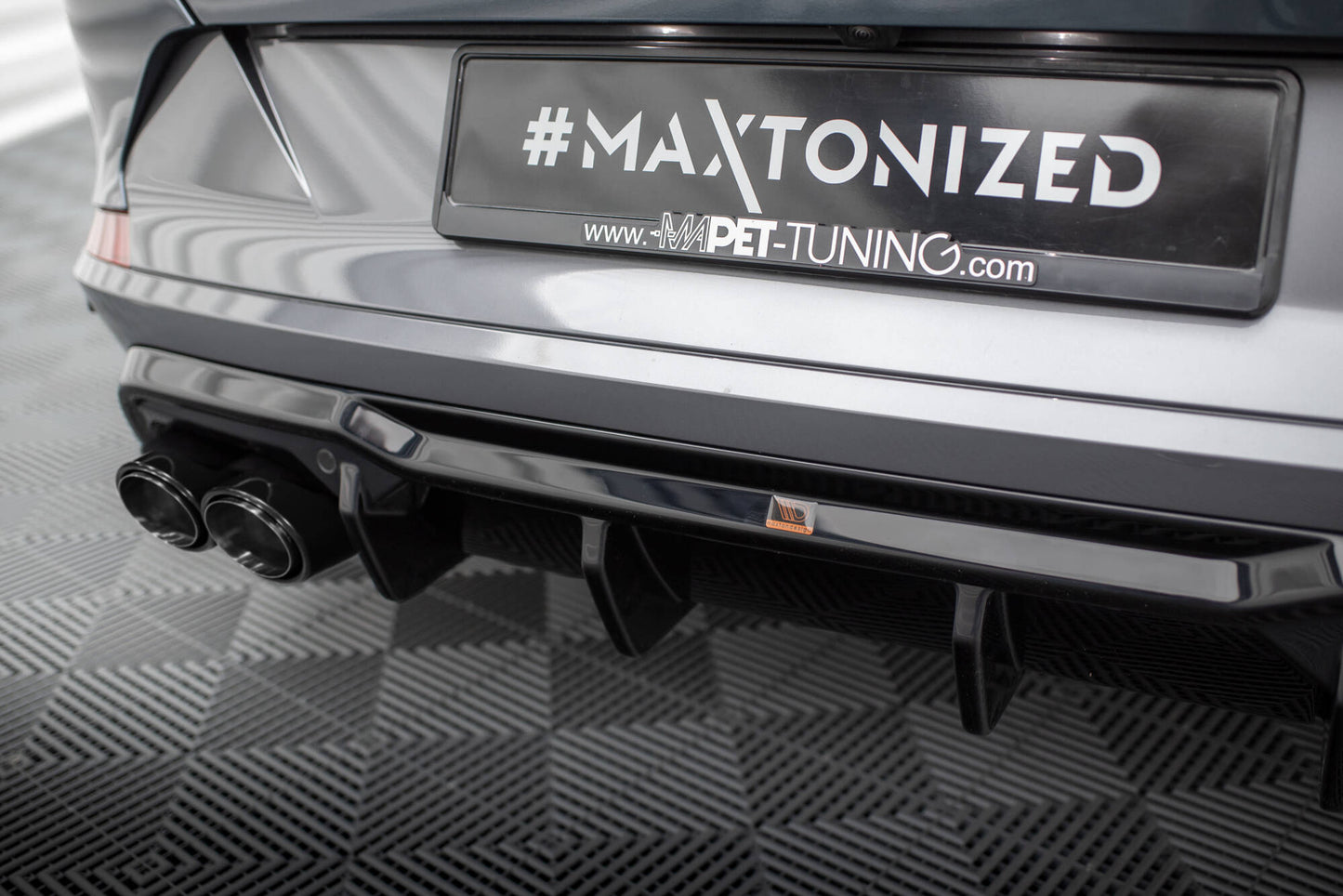 Diffusor Heck Ansatz V.3 für + Endrohre für Cupra Formentor VZ Mk1 / Mk1 Facelift
