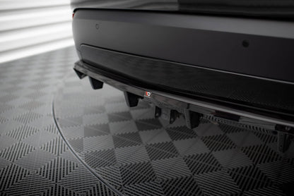Mittlerer Cup Diffusor DTM Look Heck Ansatz für Land Rover Discovery HSE Mk5 schwarz Hochglanz