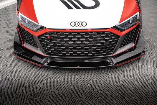 Front Ansatz für Audi R8 Mk2 Facelift schwarz Hochglanz