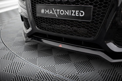 Front Ansatz V.3 für Audi S5 / A5 S-Line 8T schwarz Hochglanz