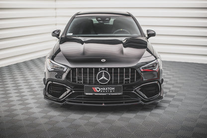 Front Ansatz V.2 für Mercedes-AMG CLA 45 Aero C118 schwarz Hochglanz