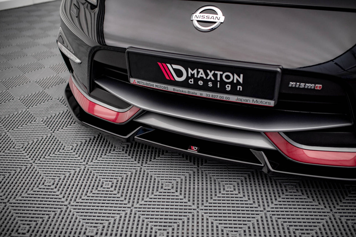 Front Ansatz V.2 für Nissan 370Z Nismo Facelift schwarz Hochglanz