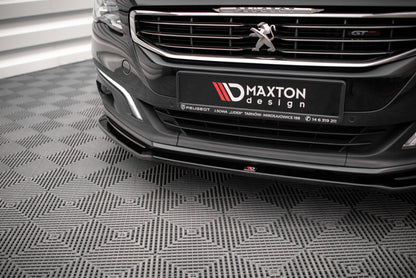 Front Ansatz V.2 für Peugeot 508 GT Mk1 Facelift schwarz Hochglanz
