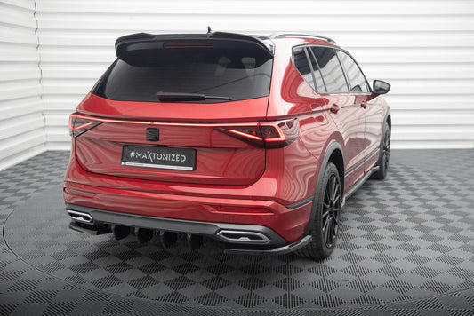 Diffusor Heck Ansatz für Seat Tarraco FR Mk1 schwarz Hochglanz