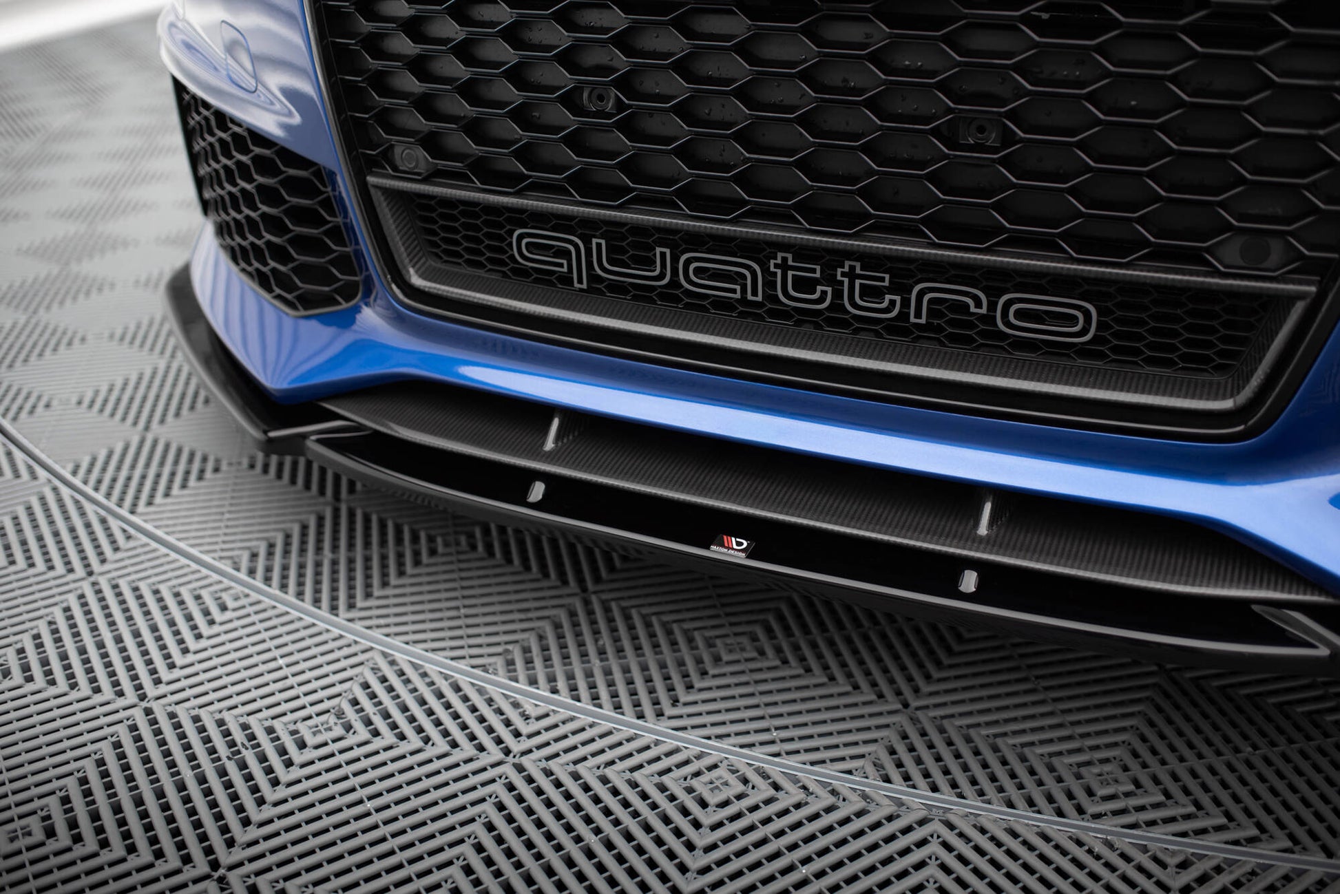 Front Ansatz V.4 für Audi RS6 C7 / C7 Facelift schwarz Hochglanz