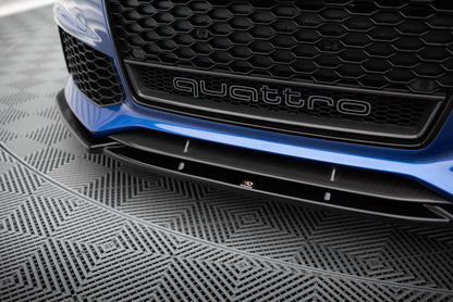 Front Ansatz V.4 für Audi RS6 C7 / C7 Facelift schwarz Hochglanz