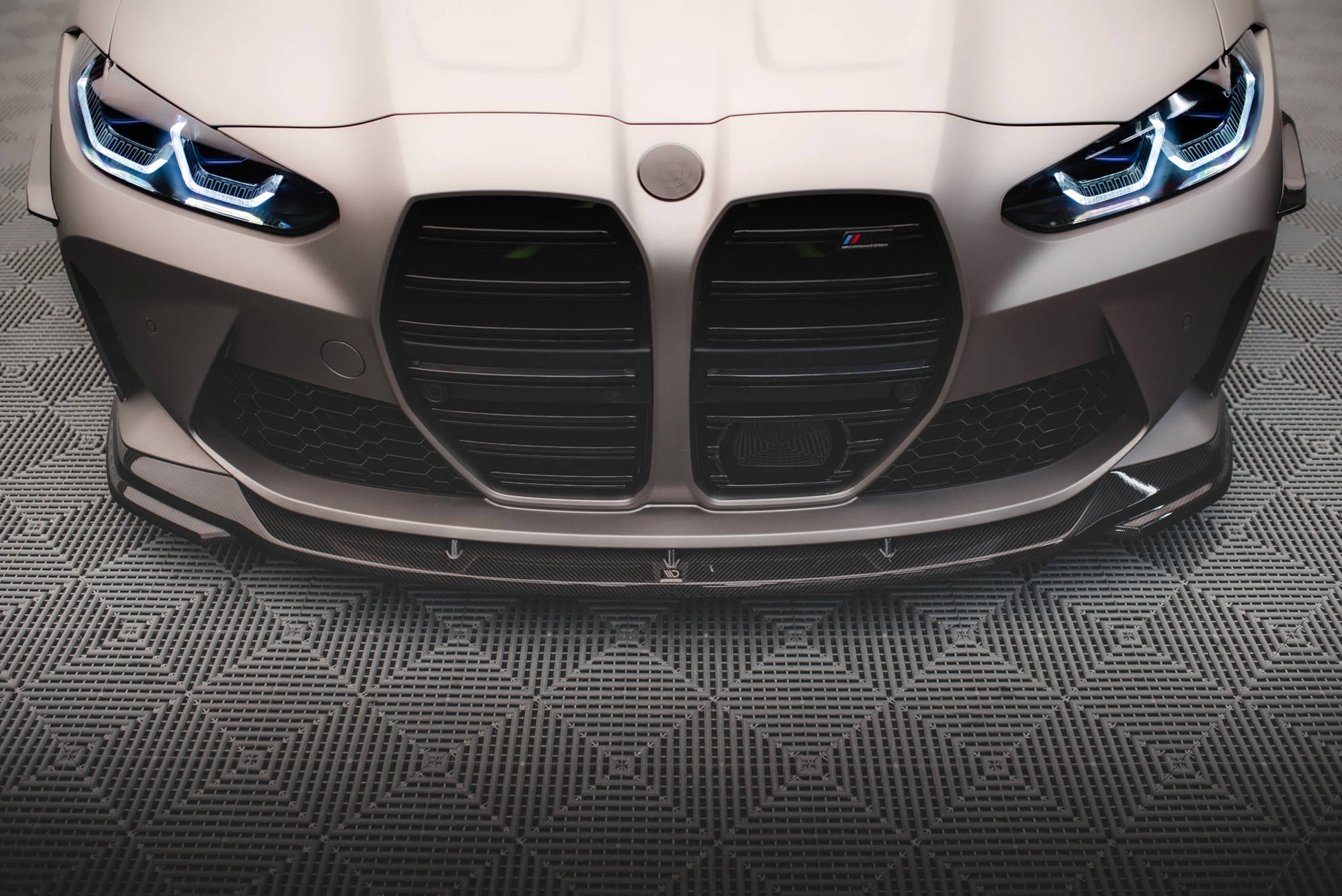 Set of Carbon Fiber Splitters BMW M4 G82 schwarz matt
