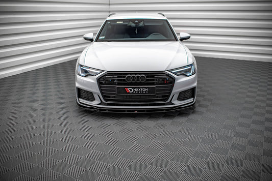 Front Ansatz V.3 für Audi A6 S-Line / S6 C8 / C8 Facelift schwarz Hochglanz