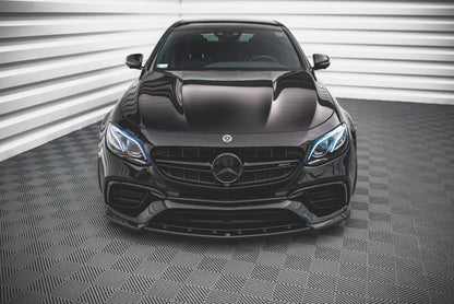 Front Ansatz V.3 für Mercedes-Benz E63 AMG Kombi/Limousine S213/W213 schwarz Hochglanz