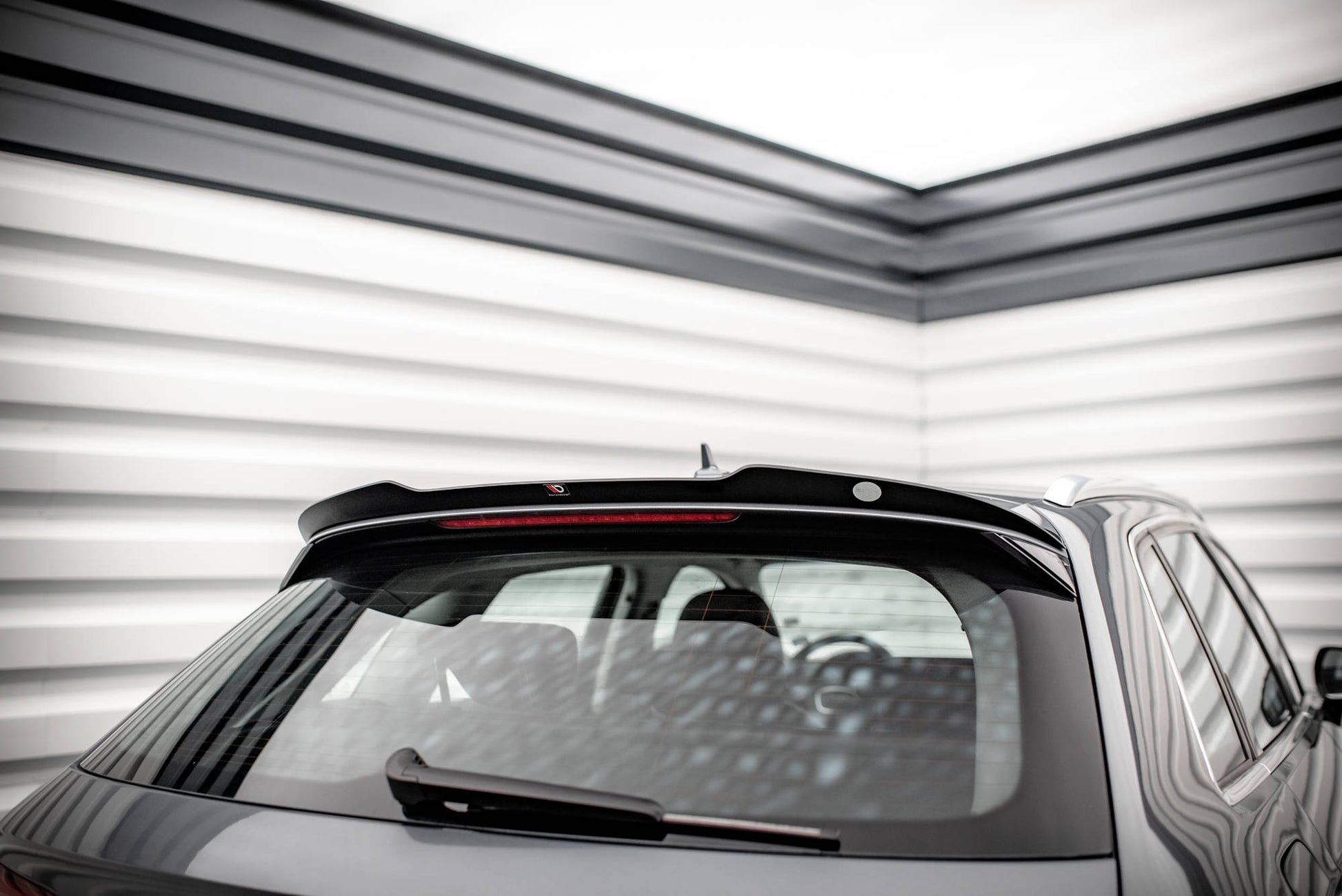 Spoiler CAP für Audi A3 Sportback 8V schwarz Hochglanz