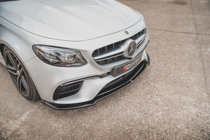 Front Ansatz V.1 für Mercedes-Benz E63 AMG Kombi/Limousine S213/W213 schwarz Hochglanz