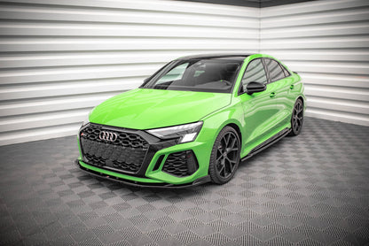 Front Ansatz V.2 für Audi RS3 Limousine 8Y schwarz Hochglanz