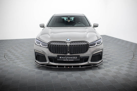 Front Ansatz V.5 für BMW 7 M-Paket G11 / G12 Facelift schwarz Hochglanz