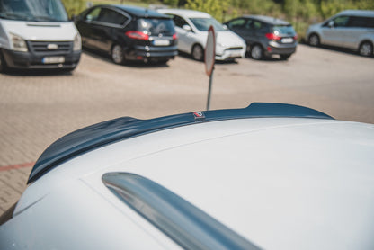 Spoiler CAP für Ford Mondeo Kombi Mk5 Facelift schwarz Hochglanz