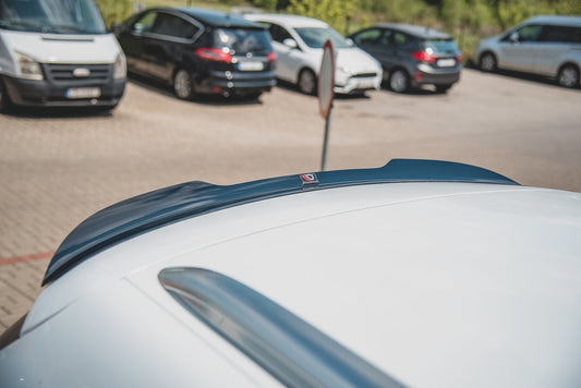 Spoiler CAP für Ford Mondeo Kombi Mk5 Facelift schwarz Hochglanz