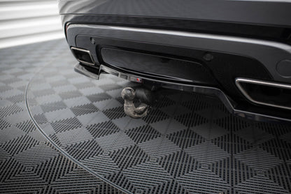 Mittlerer Cup Diffusor DTM Look Heck Ansatz für V.1 Land Rover Range Rover Velar R-Dynamic Mk1 schwarz Hochglanz