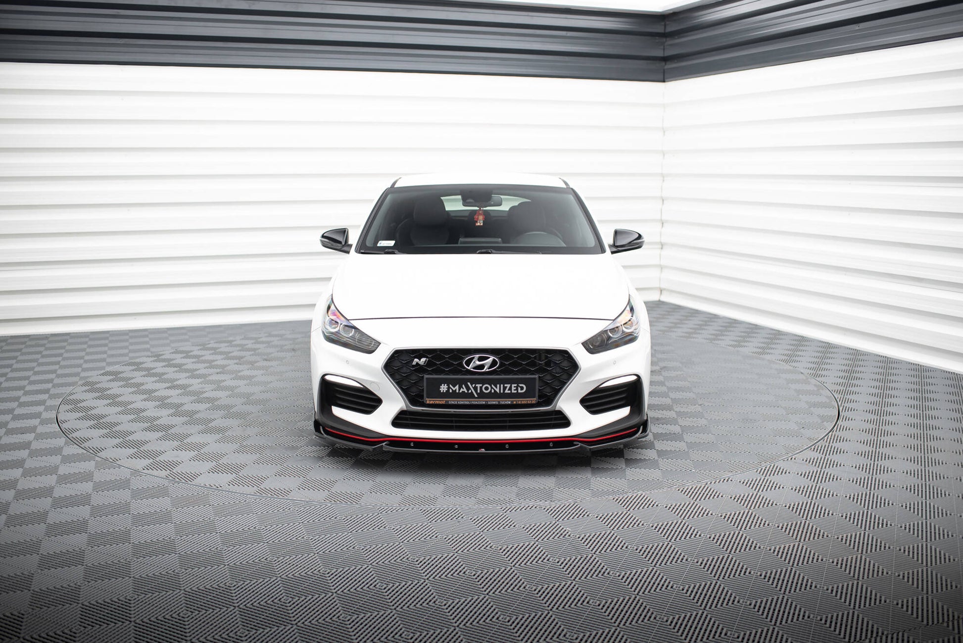 Front Ansatz V.5 für Hyundai I30 N Mk3 Hatchback/ Fastback schwarz Hochglanz