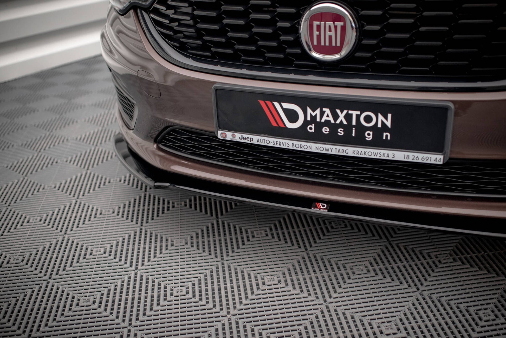 Front Ansatz für Fiat Tipo S-Design schwarz Hochglanz