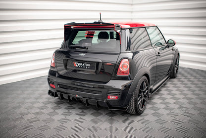 Diffusor Heck Ansatz für Mini Cooper John Cooper Works R56 schwarz Hochglanz