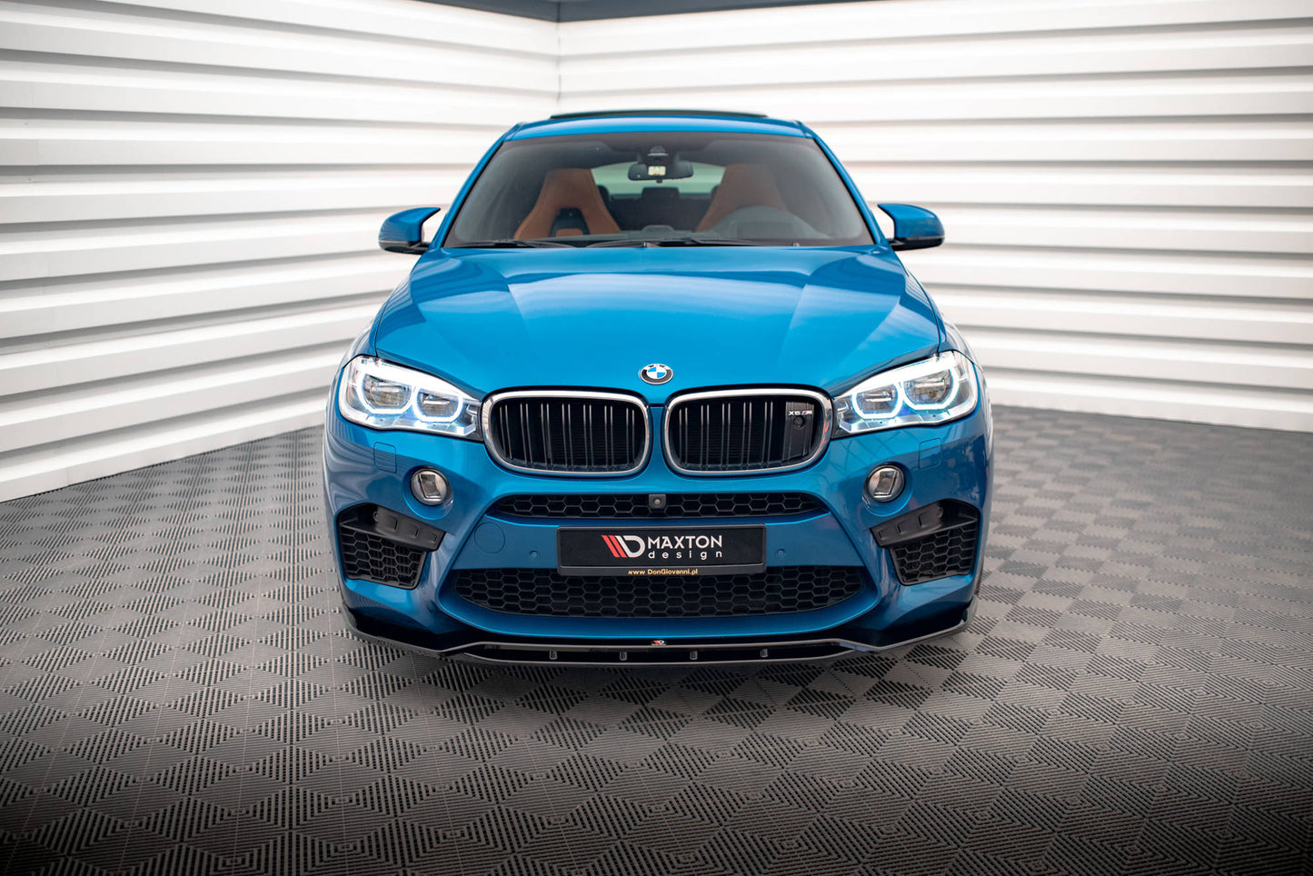 Front Ansatz V.2 für BMW X5 M F85 / X6 M F86 schwarz Hochglanz