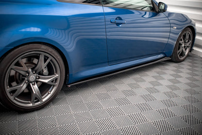 Seitenschweller Ansatz für Infiniti G37 Coupe schwarz Hochglanz