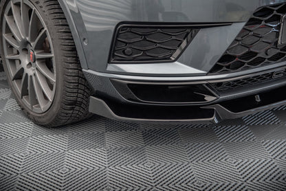 Front Ansatz V.1 für Cupra Ateca Mk1 schwarz Hochglanz