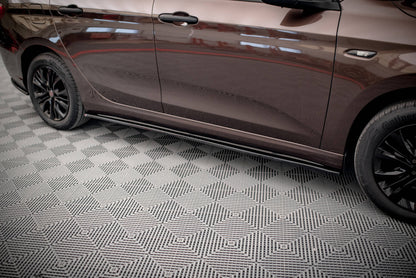 Seitenschweller Ansatz für Fiat Tipo S-Design  schwarz Hochglanz