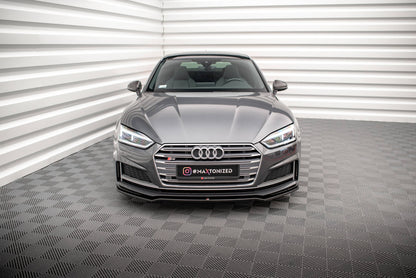 Front Ansatz V.1 für Audi S5 / A5 S-Line F5 Coupe / Sportback schwarz Hochglanz