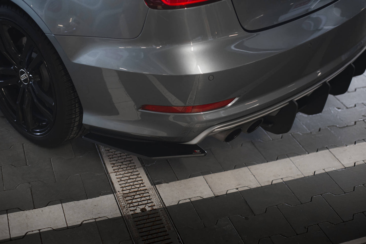 Street Pro Heck Ansatz Flaps Diffusor für  Audi S3 Limousine 8V